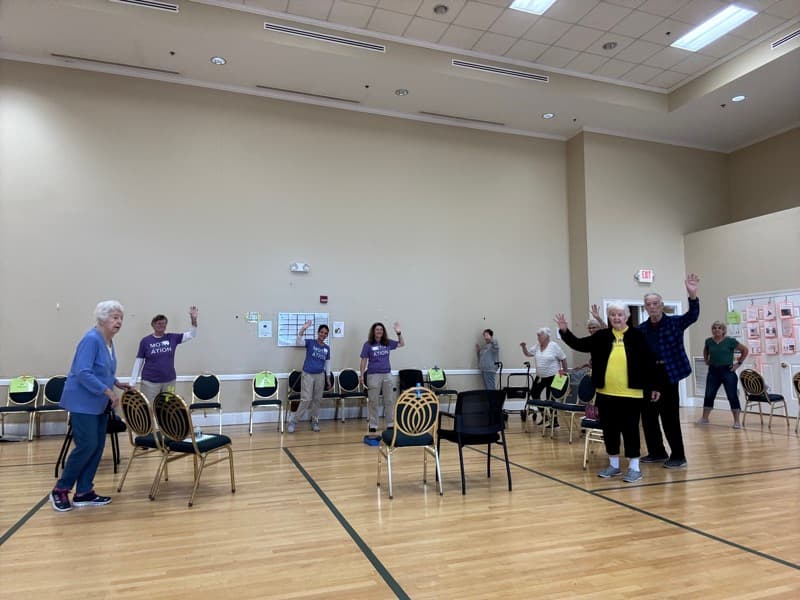 Moxie Mobility Training class at Oak Point Over 55 Community in Middleboro, MA